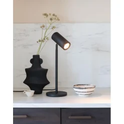 Good & Mojo Lampe de table bambou Java noir Outlet