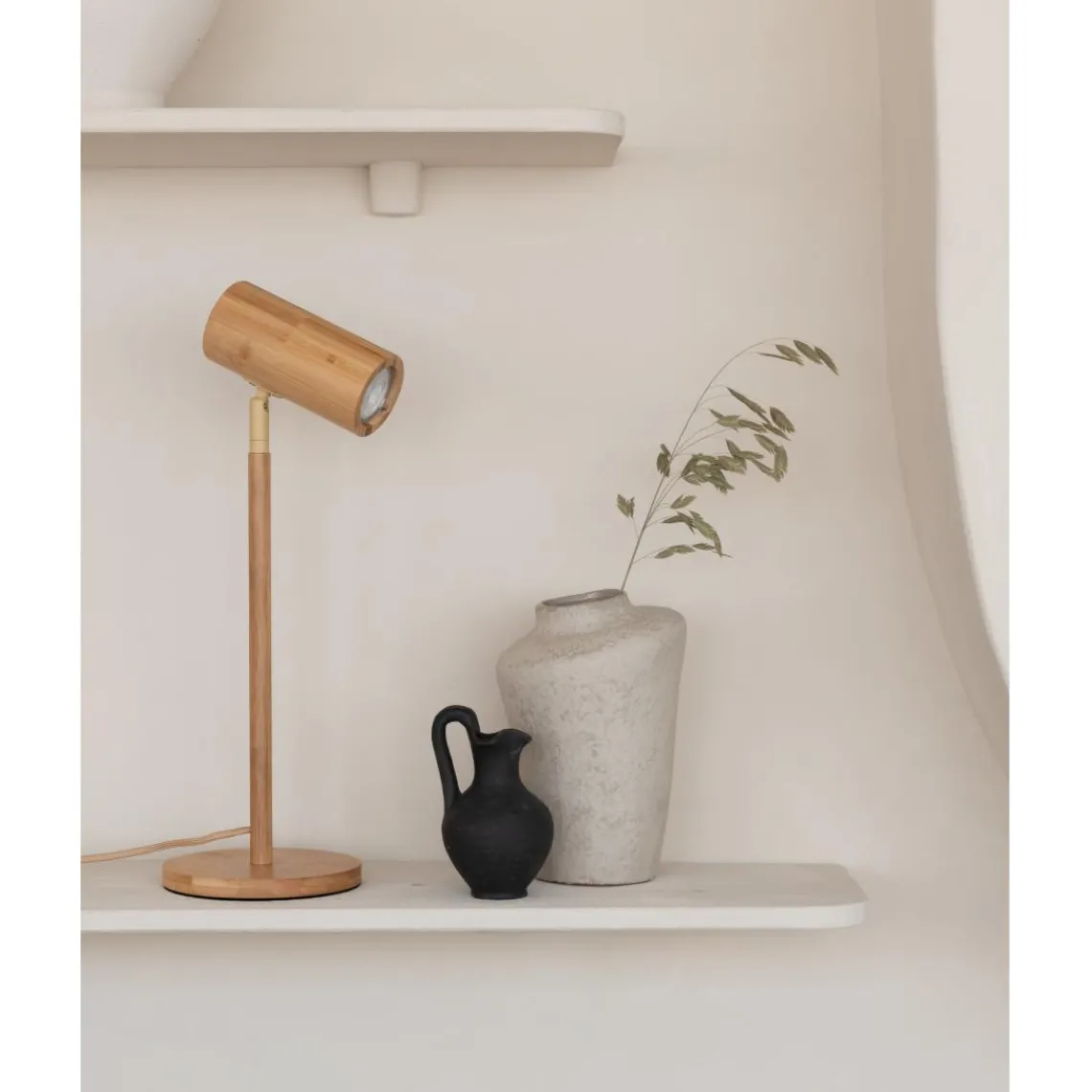 Good & Mojo Lampe de table bambou Java naturel New