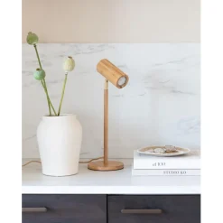 Good & Mojo Lampe de table bambou Java naturel New