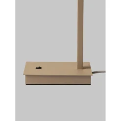 It s About Romi Lampe de table Boston sable abat-jour lin fonce New