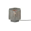 Good & Mojo Lampe de table raphia Panama ronde octogonale gris Outlet