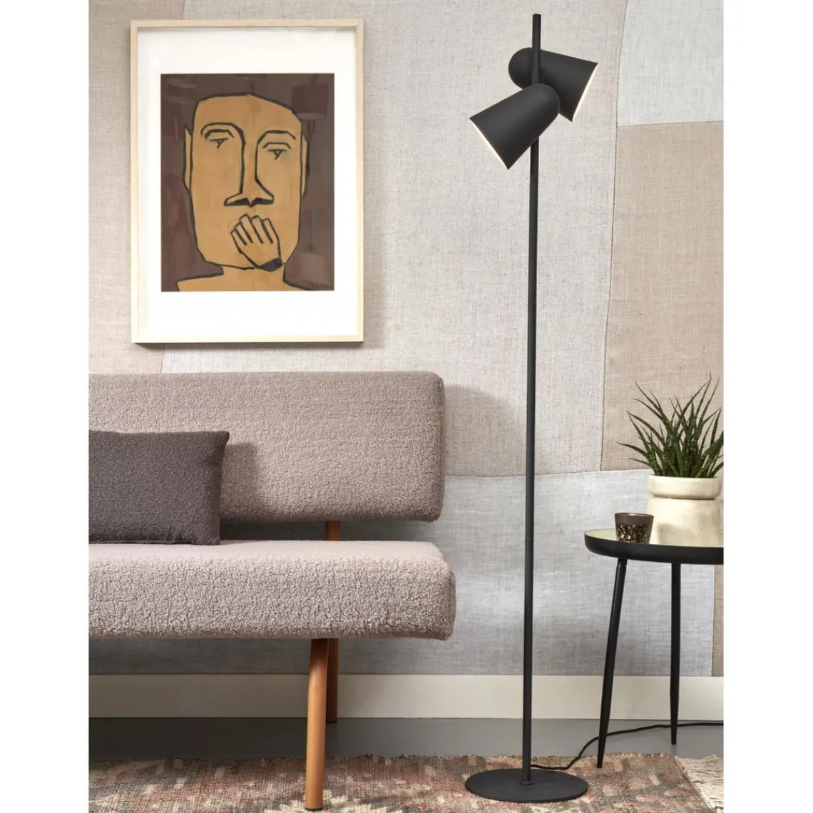 It s About Romi Lampe sur Pied Len Métal SALAMANCA Noir Best