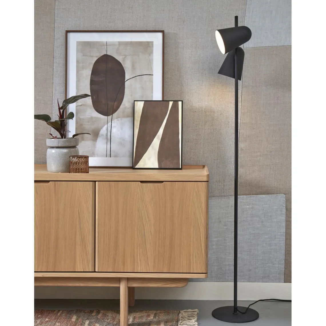 It s About Romi Lampe sur Pied Len Métal SALAMANCA Noir Best