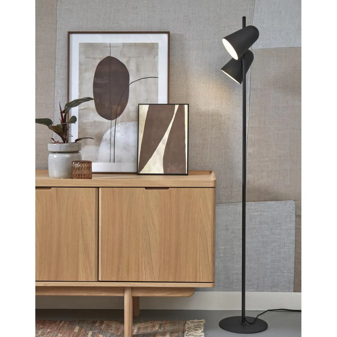 It s About Romi Lampe sur Pied Len Métal SALAMANCA Noir Best