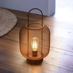 Becquet Lanterne en Métal MOUCHY Orange rouille