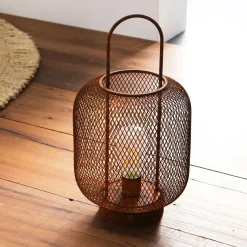 Becquet Lanterne en Métal MOUCHY Orange rouille