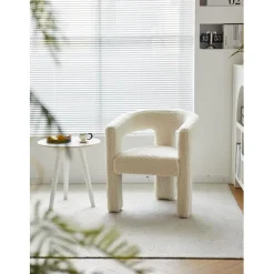 3S. x Home Le Fauteuil ARUSHA design moderne Blanc New