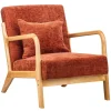 3S. x Home Le fauteuil de salon OHAMA avec son design scandinave rouge Outlet