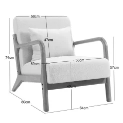 3S. x Home Le fauteuil de salon OHAMA design scandinave Best