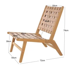 3S. x Home Le fauteuil intérieur extérieur en acacia massif AGUILARES Best