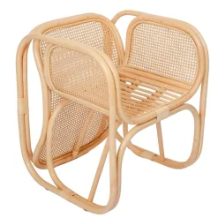 3S. x Home Le Fauteuil MOROTAI design scandinave épuré assise en rotin naturel et tissu etanche Online