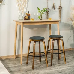 3S. x Home Le lot de tabouret de bar MORENO design industriel élégant assise garnie de mousse ultra-dense Outlet