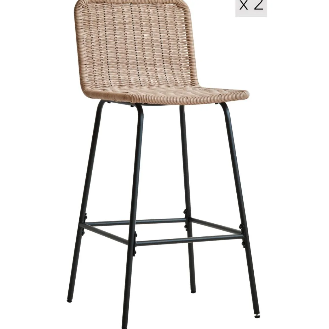 3S. x Home Le lot de tabourets BANGKOK design moderne et son élégant alliage de matières Online
