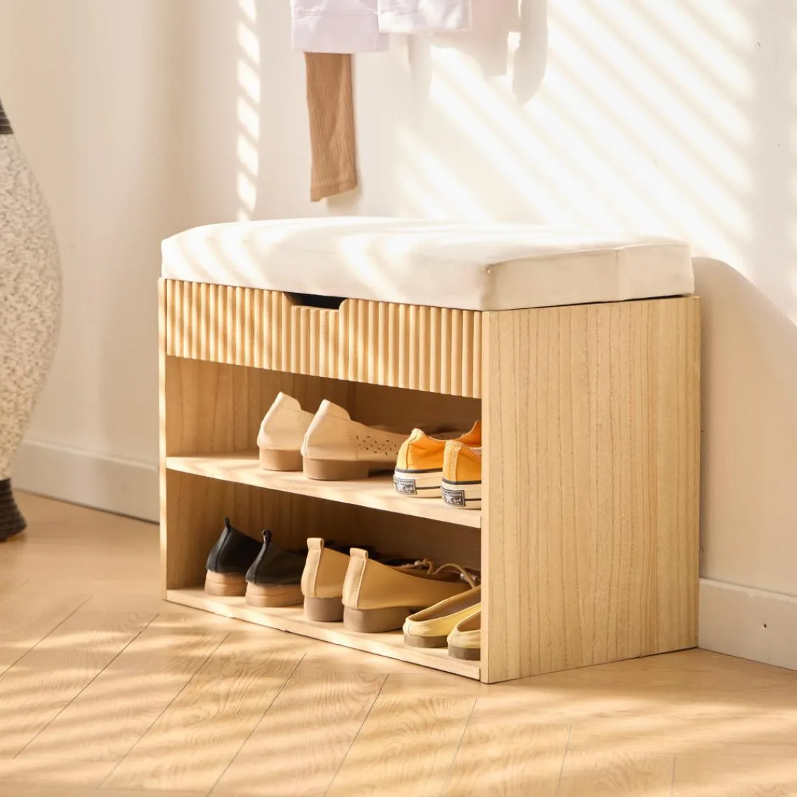 3S. x Home Le meuble à Chaussures KUBO allie à la perfection le style scandinave design intemporel Clearance