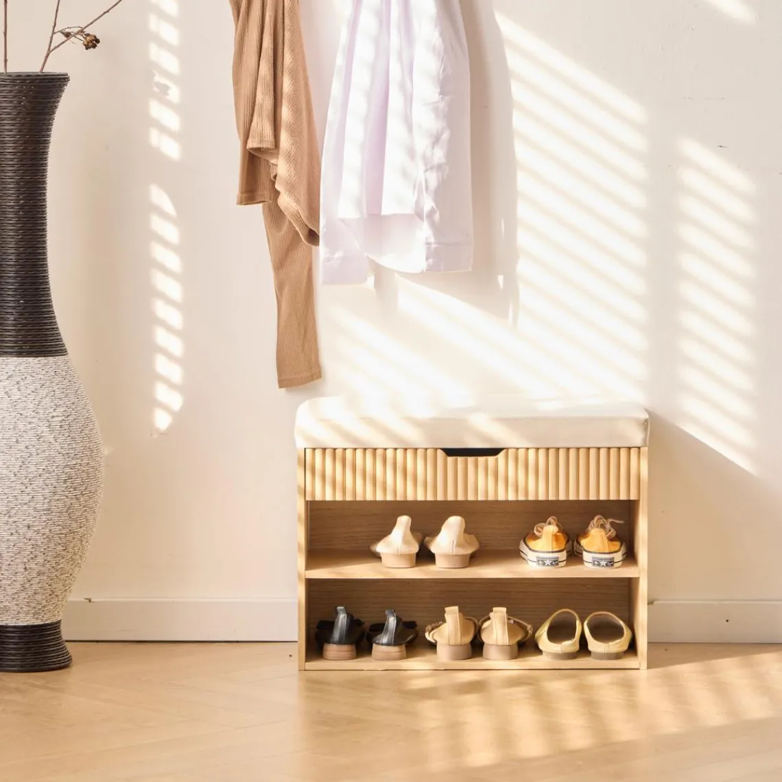 3S. x Home Le meuble à Chaussures KUBO allie à la perfection le style scandinave design intemporel Clearance