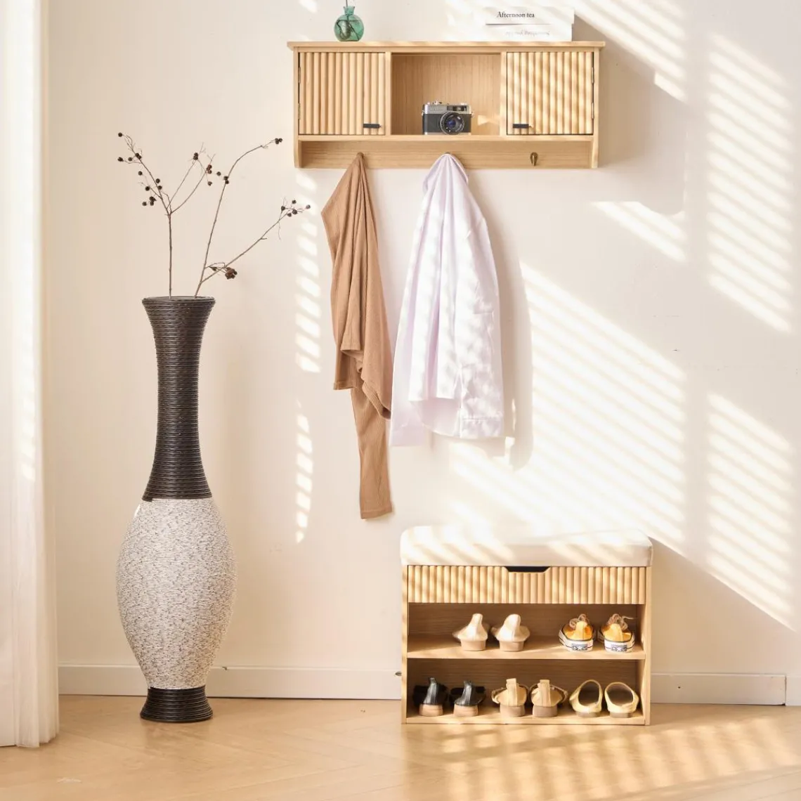 3S. x Home Le meuble à Chaussures KUBO allie à la perfection le style scandinave design intemporel Clearance