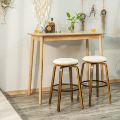 3S. x Home Le tabouret de bar MORENO design industriel élégant assise garnie premium avec une mousse ultra-dense Outlet