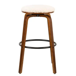 3S. x Home Le tabouret de bar MORENO design industriel élégant assise garnie premium avec une mousse ultra-dense Outlet