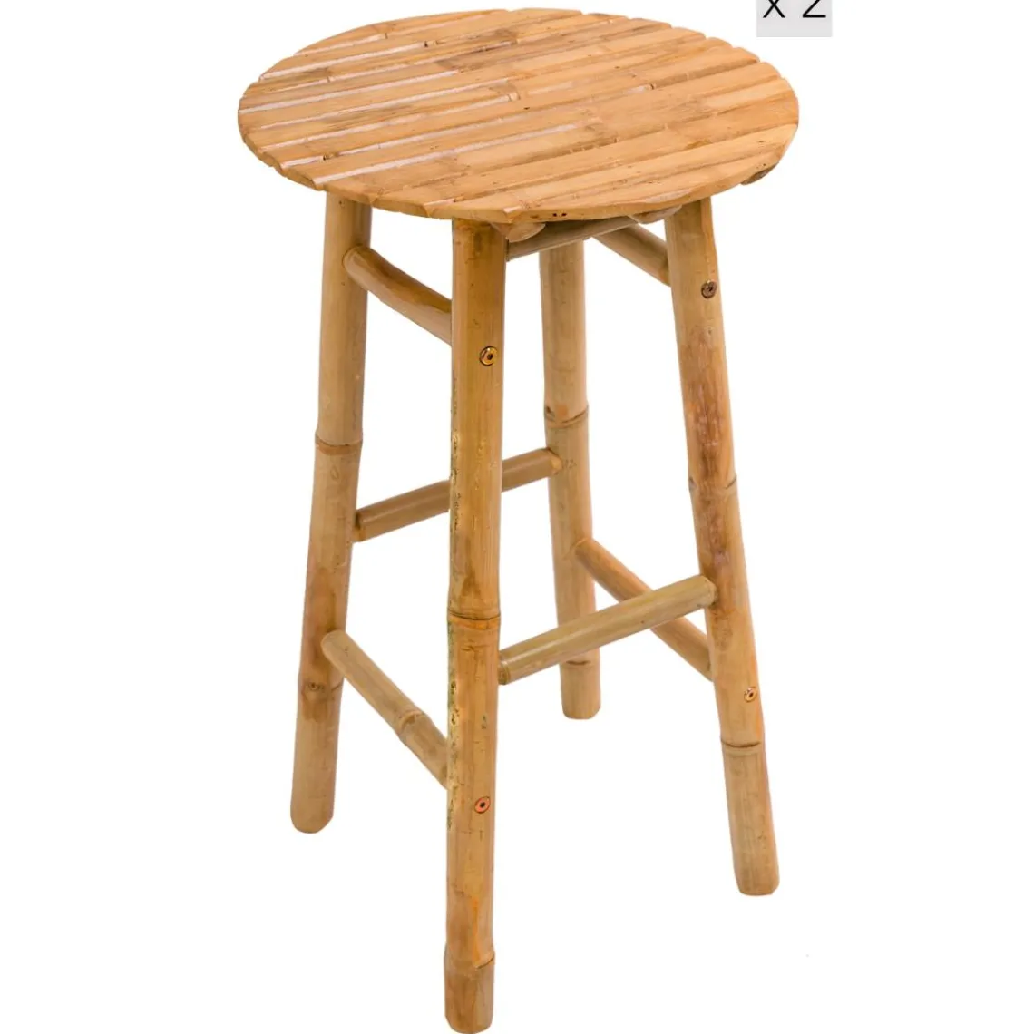 3S. x Home Le tabouret de bar SAMARINA son design scandinave élégant assise en bambou Online