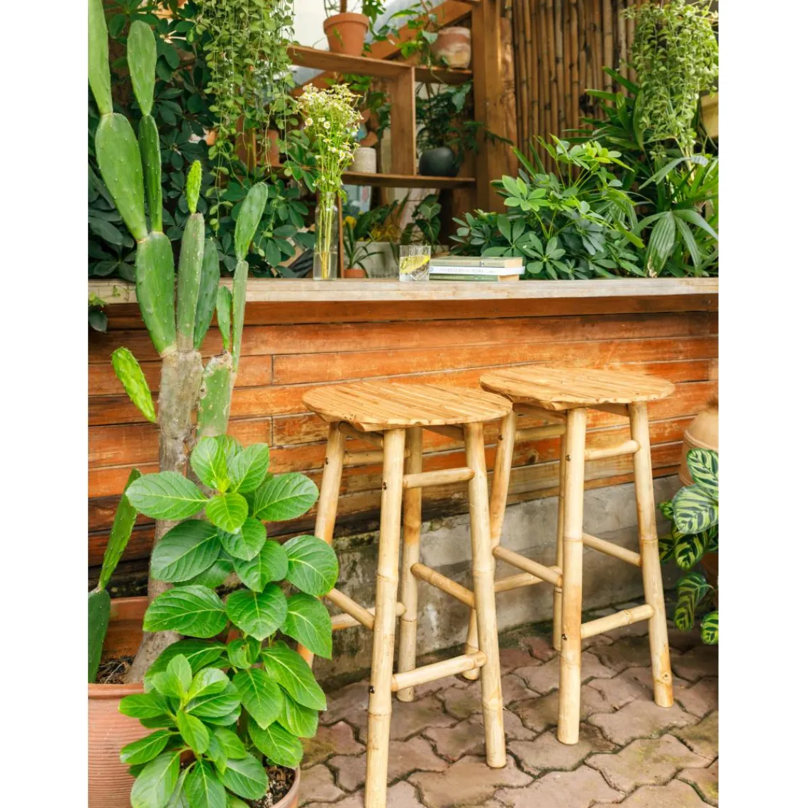 3S. x Home Le tabouret de bar SAMARINA son design scandinave élégant assise en bambou Online