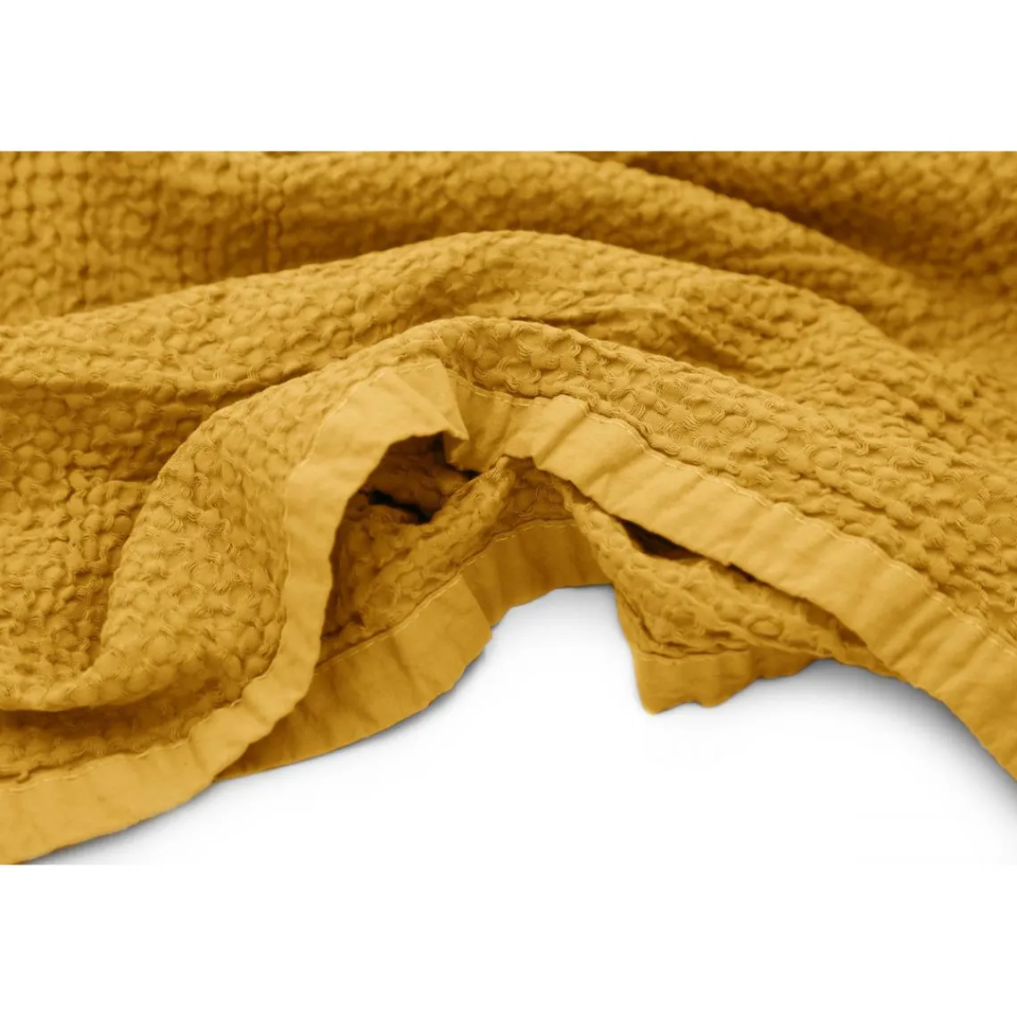 L'Officiel Interiors Les basiques - Plaid en coton ocre Best