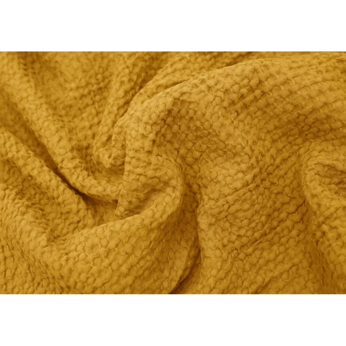 L'Officiel Interiors Les basiques - Plaid en coton ocre Best