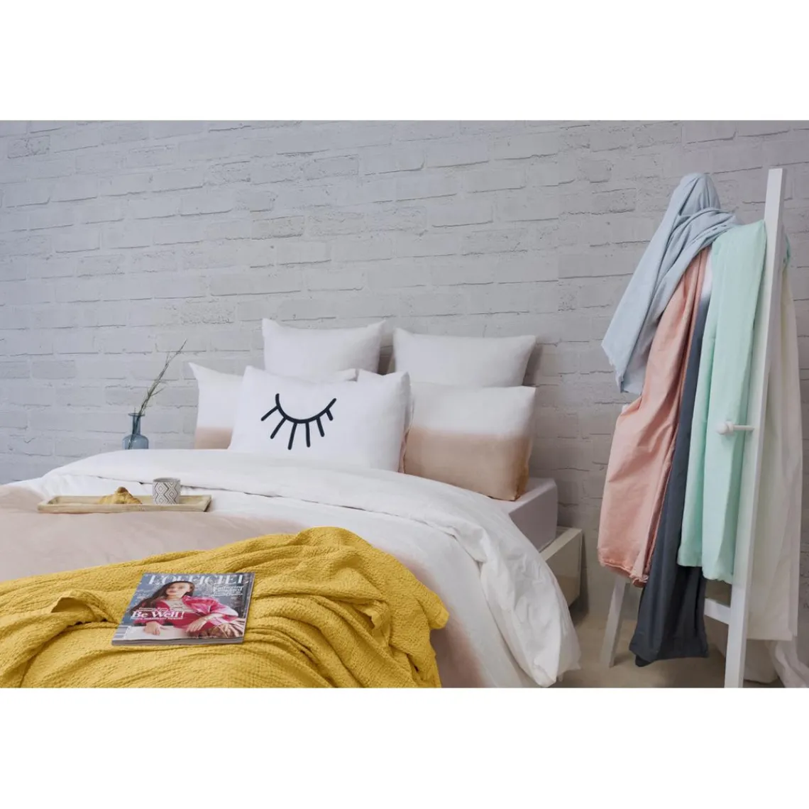 L'Officiel Interiors Les basiques - Plaid en coton ocre Best