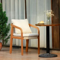 3S. x Home Les chaises intérieur extérieur en bois massif DELGADO design intemporel style scandinave Hot