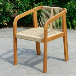 3S. x Home Les chaises intérieur extérieur en bois massif DELGADO design intemporel style scandinave Hot