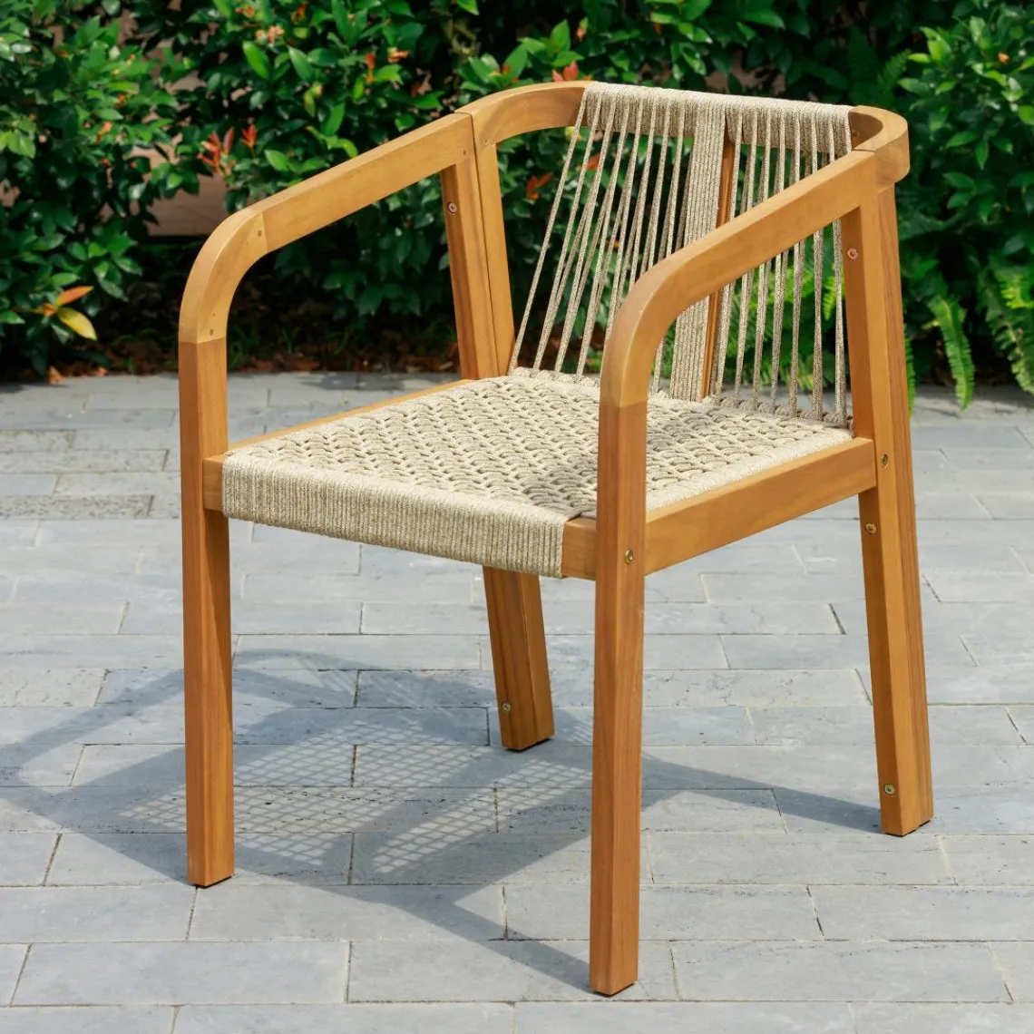 3S. x Home Les chaises intérieur extérieur en bois massif DELGADO design intemporel style scandinave Hot