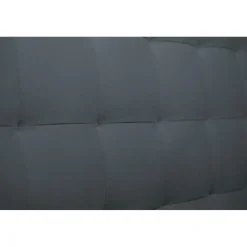 Wtb Lit avec tête de lit capitonnee velours et sommier tapissier gris anthracite Best