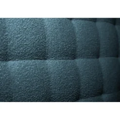 Wtb Lit avec tête de lit capitonnee bouclette et sommier tapissier Bleu Online