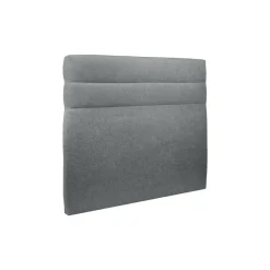 Wtb Lit avec tête de lit lignes tissu et sommier tapissier anthracite