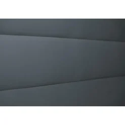 Wtb Lit avec tête de lit lignes velours et sommier tapissier gris anthracite New