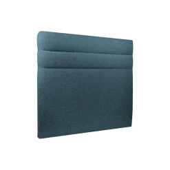 Wtb Lit avec tête de lit lignes bouclette et sommier kit Bleu Discount