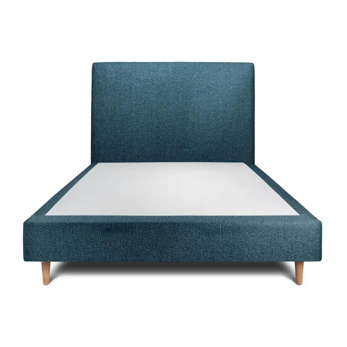 Wtb Lit avec tête de lit tapissier bouclette et sommier Bleu Online