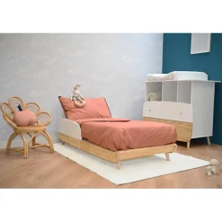 3 SUISSES Lit bébé FIRMIANA complet avec kit évolutif inclus