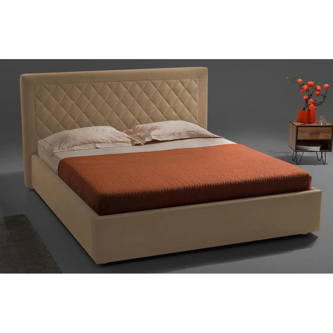 3S. x Home Lit coffre AROLDSEN 140cm Velours Beige Clearance