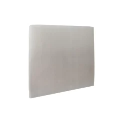 Wtb Lit coffre avec tête de lit tapissier Velours Gris clair