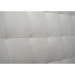 Wtb Lit coffre avec tête de lit capitonnee Velours Gris clair New