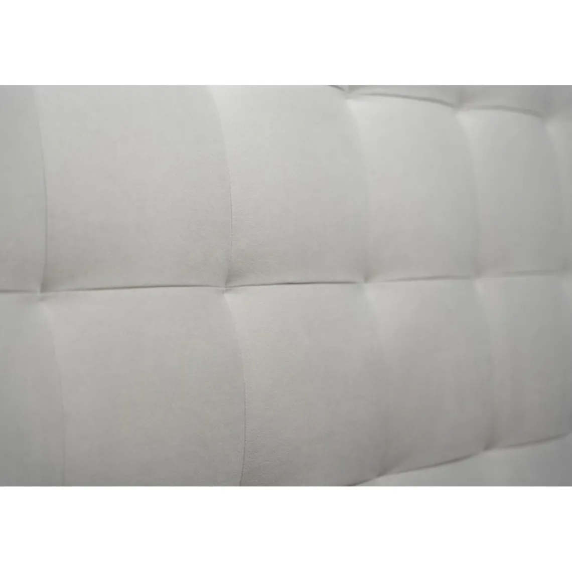 Wtb Lit coffre avec tête de lit capitonnee Velours Gris clair New