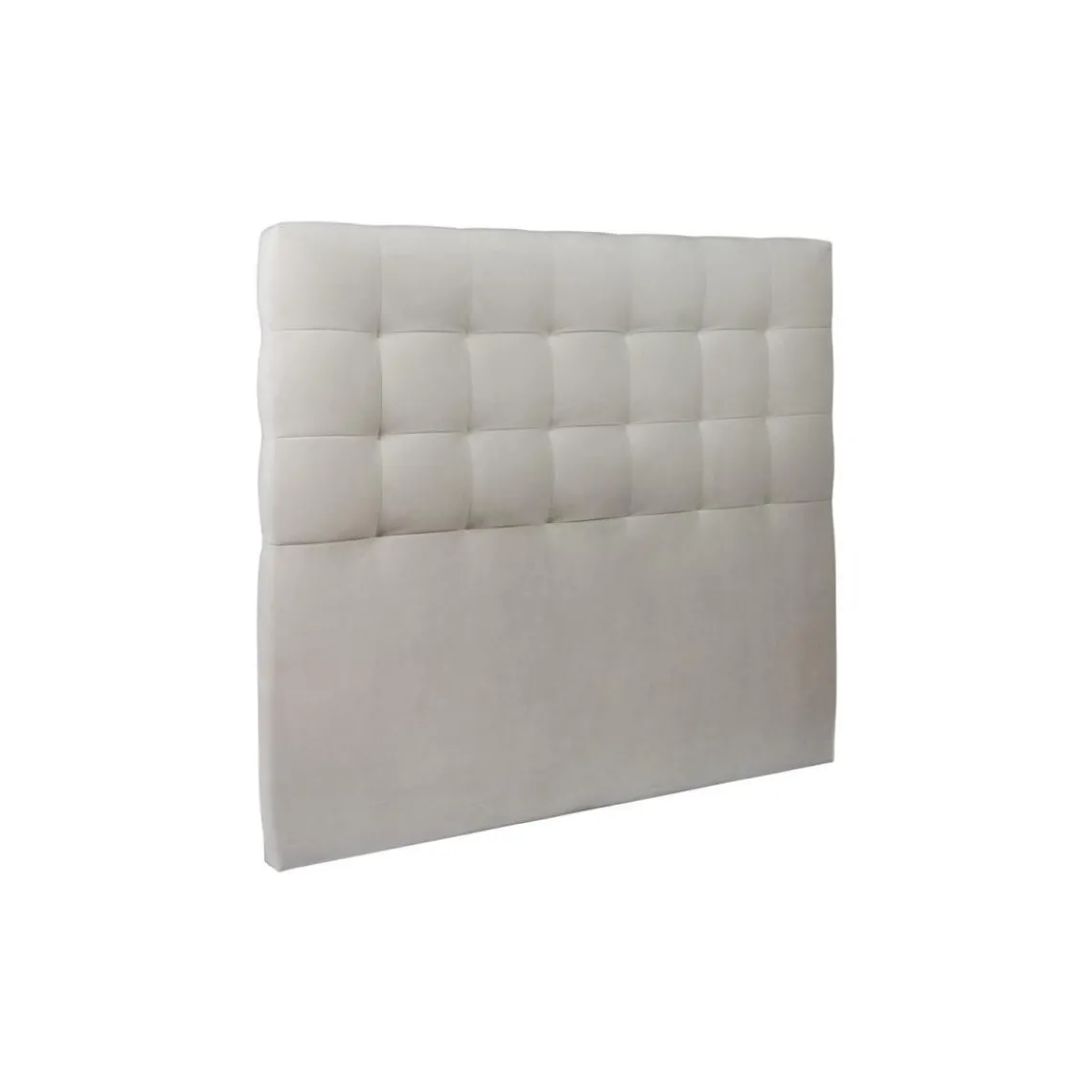 Wtb Lit coffre avec tête de lit capitonnee Velours Gris clair New