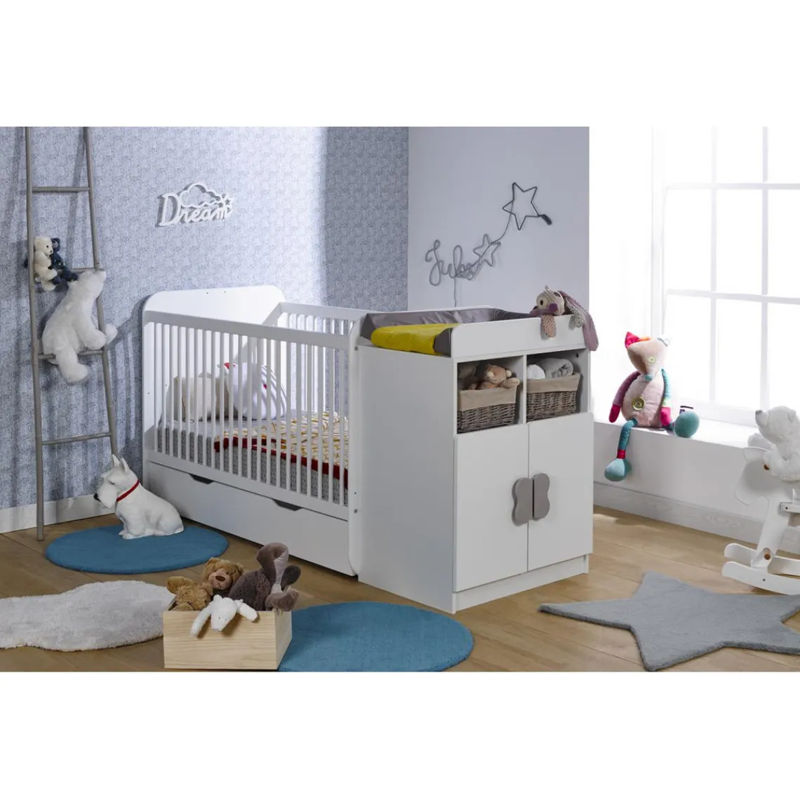 3S. x Home Lit combi MADRID - Blanc Best