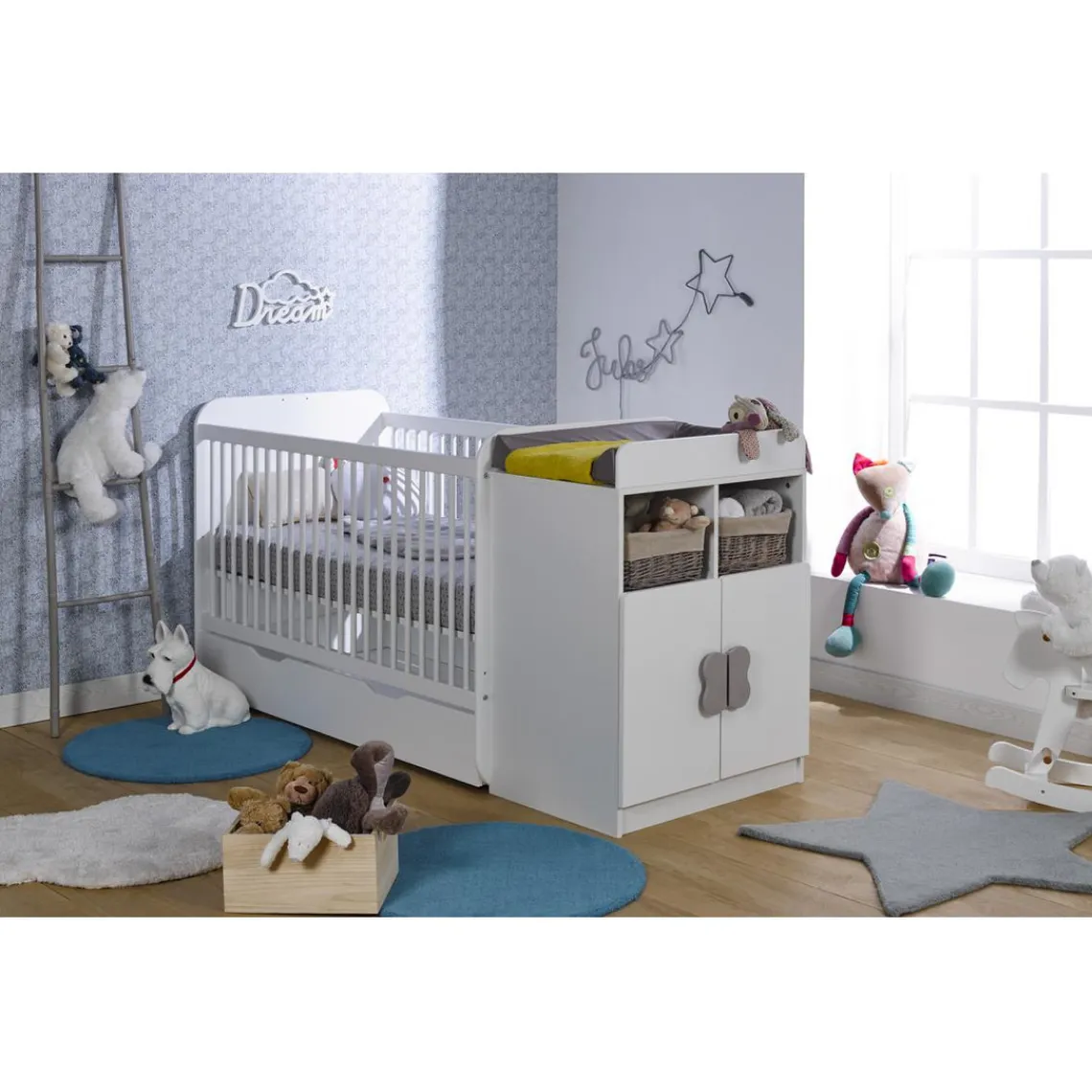 3S. x Home Lit combi MADRID - Blanc Best