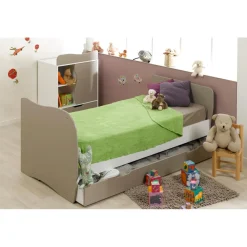 3S. x Home Lit Combiné Bébé Enfant /Lin avec Tiroir BELEM Blanc Online