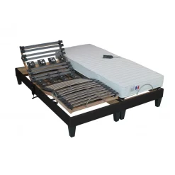 Selenia Lit de Relaxation Matelas Latex et Sommier Electrique à Lattes et Plots AINA Clearance