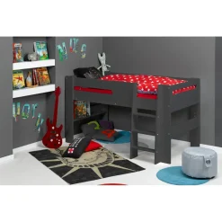 3S. x Home Lit demi Hauteur 90 x 190 gris Outlet