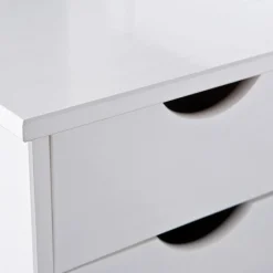 3S. x Home Lit En Bois Avec 4 Espaces De Rangement 90x200 KALO Blanc Best