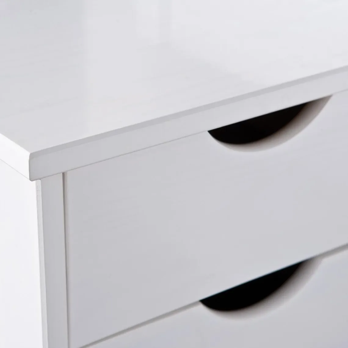 3S. x Home Lit En Bois Avec 4 Espaces De Rangement 90x200 KALO Blanc Best