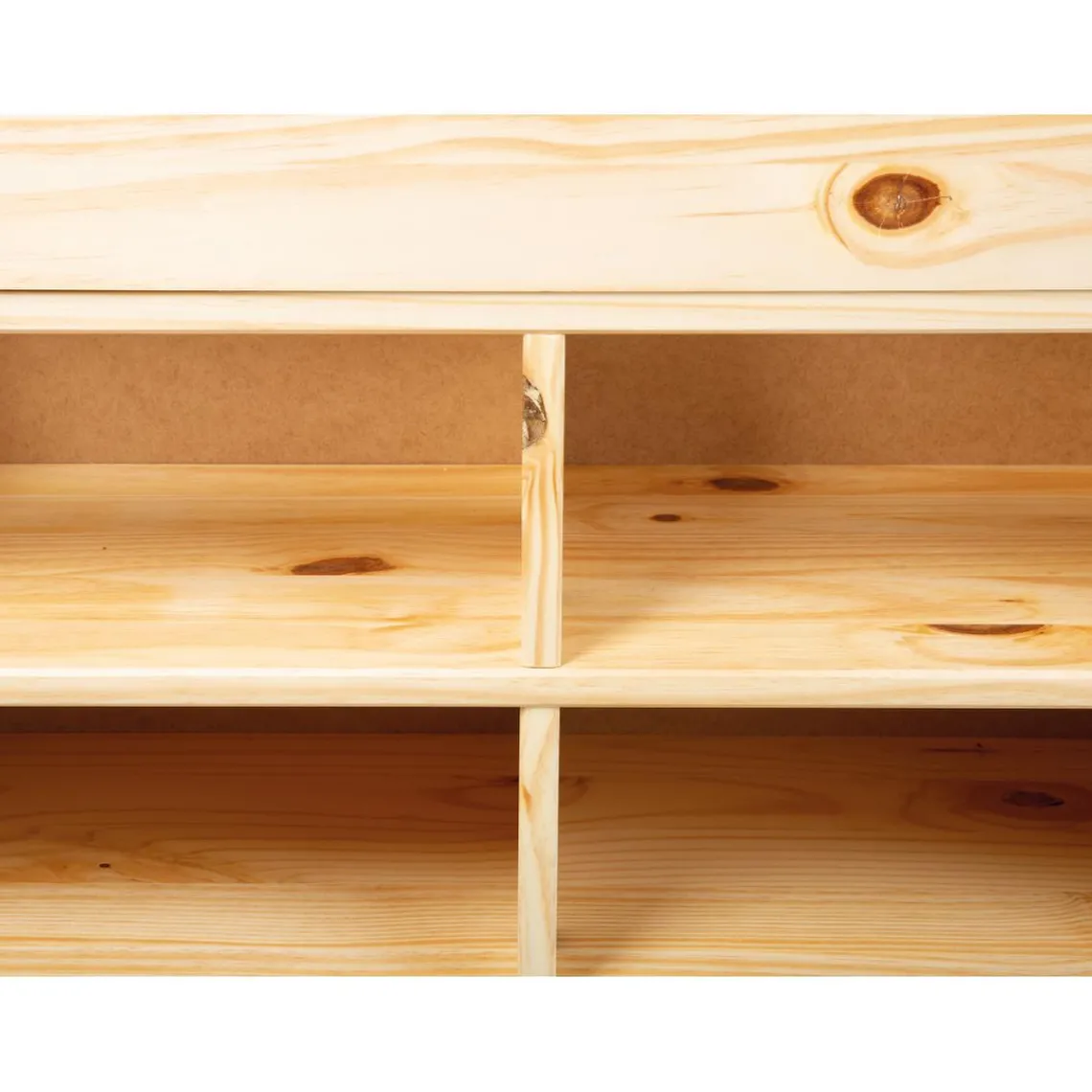 3S. x Home Lit en Pin Massif IRIVO avec tiroirs de rangement Outlet